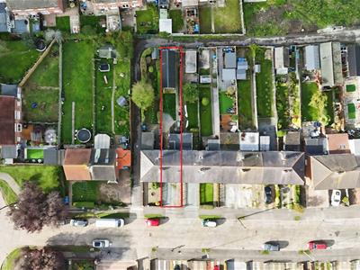 Aerial view of the property